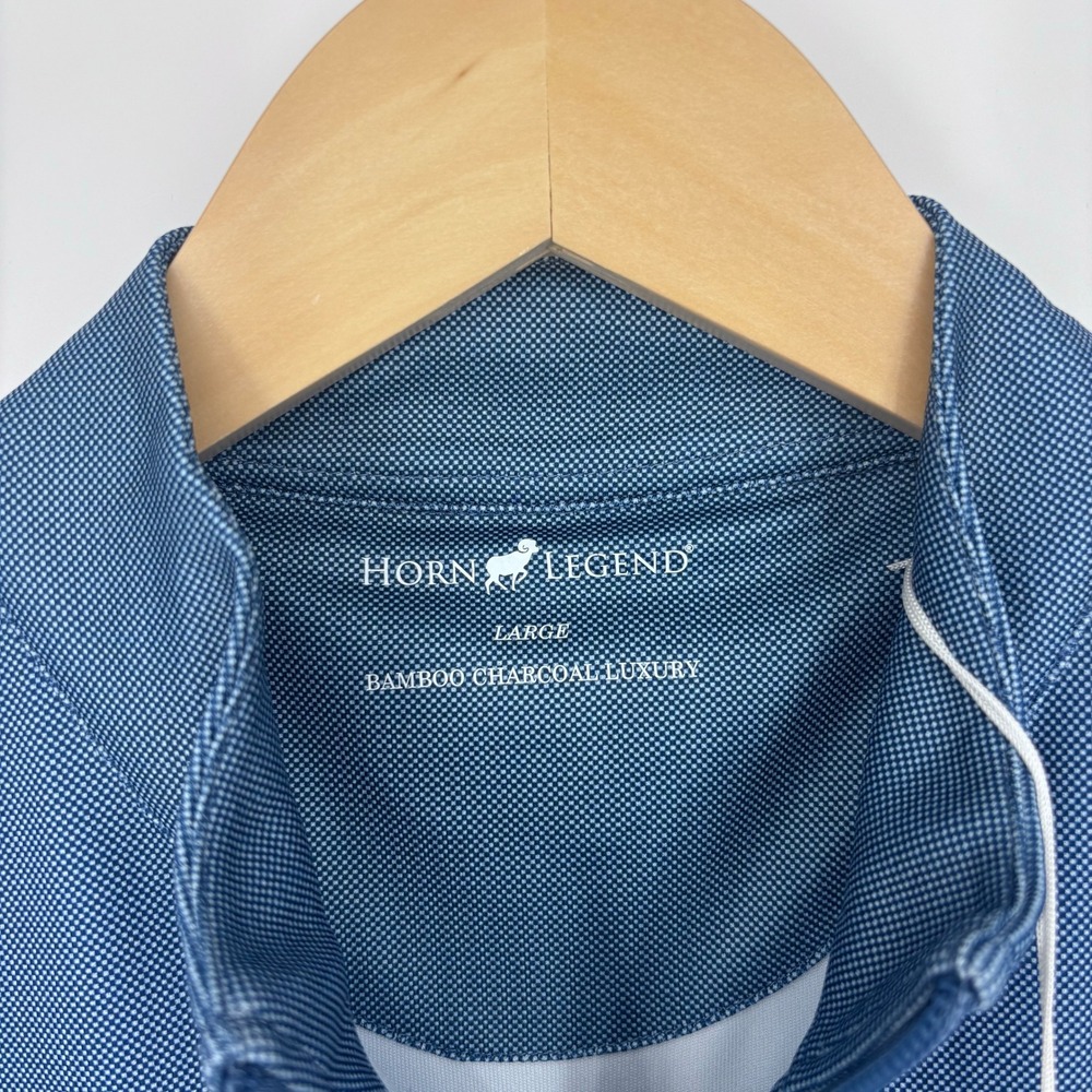 Auburn Tigers Horn Legend Bamboo Full Zip Performance Vest Mens L Blue Golf NEW - Picture 3 of 11